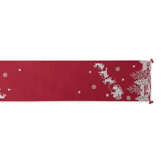 Santa's Sleigh Table Runner 14" x 70"