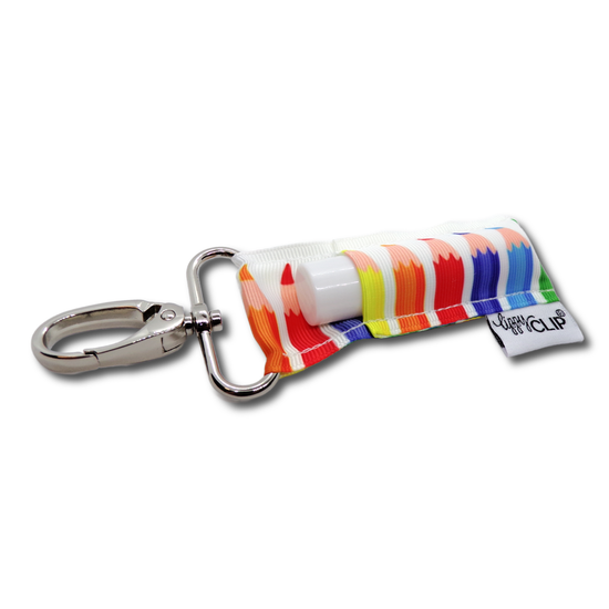 Colored Pencils LippyClip® Lip Balm Holder for Chapstick