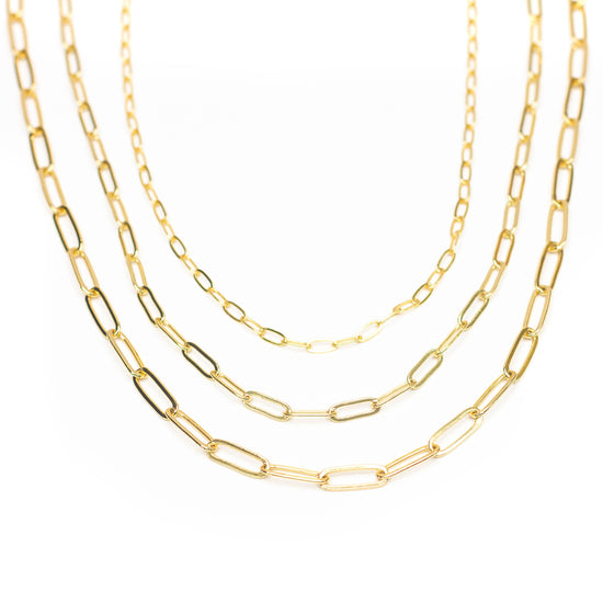 Paperclip Chainlink Necklace: Small