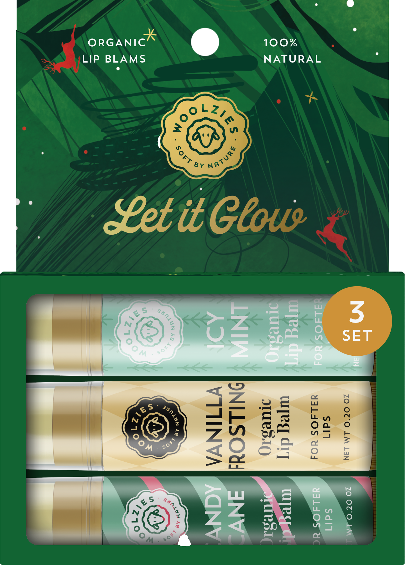 Let it Glow Lip Balm Set Of 3