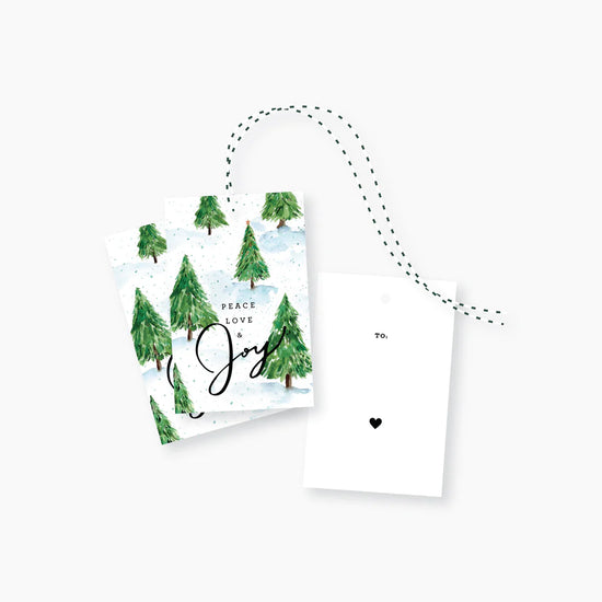 Peace Love & Joy Gift Tag Set/8