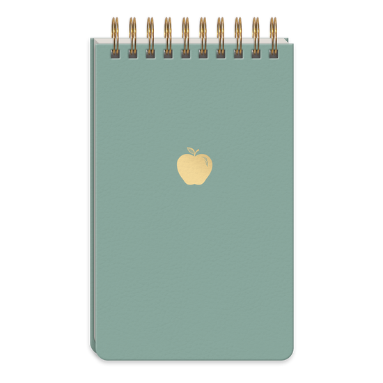 Teacher Icon Apple Notepad w/ Metal Pen