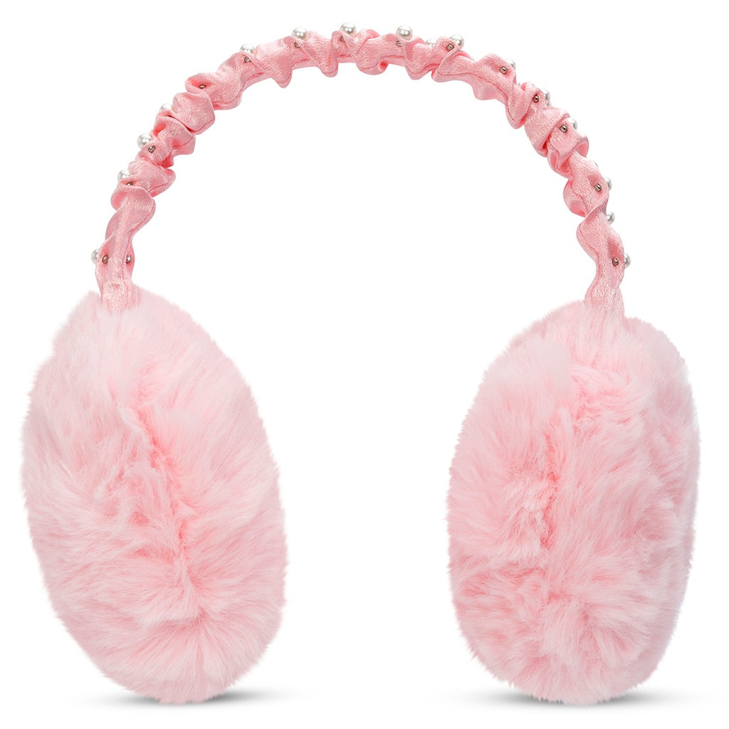 Pink Rouched Earmuffs