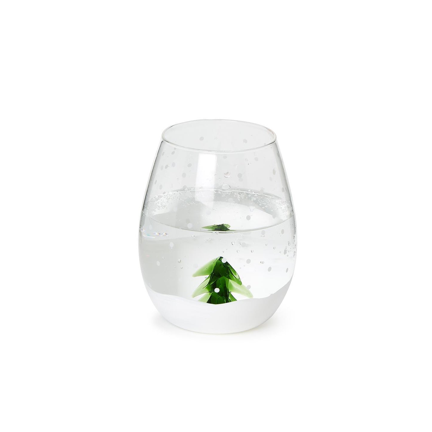 Hand-Crafted Glass Tree Stemless Wine Glass