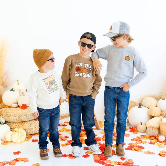 Tis The Season Kid's Pumpkin Patch Sweatshirt