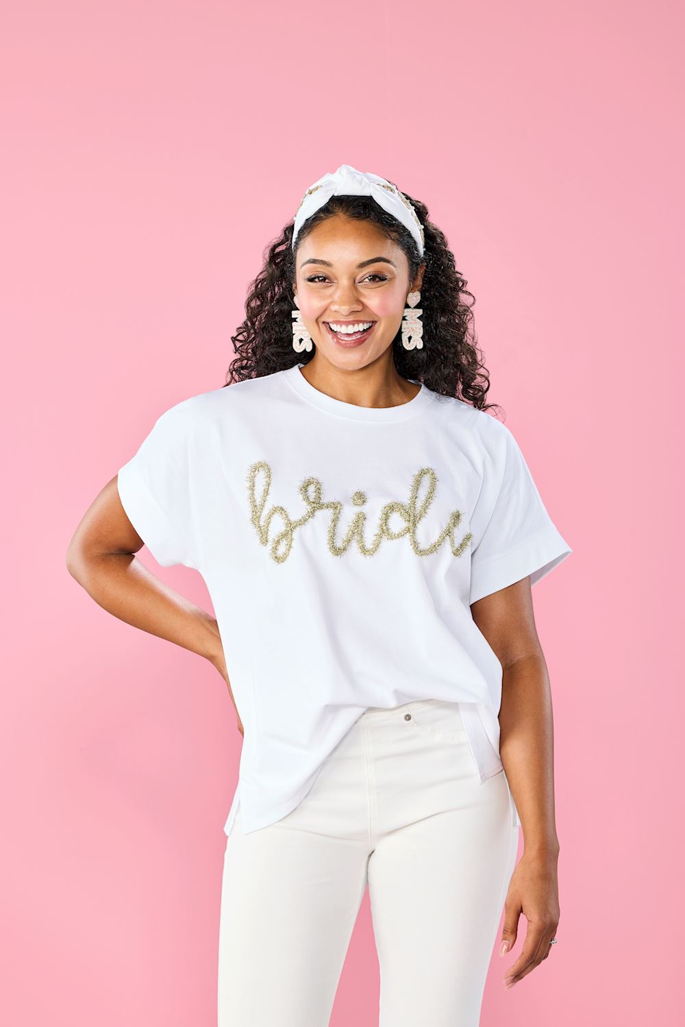 Bride Sparkle Top- One Size