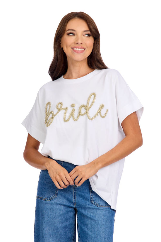 Bride Sparkle Top- One Size