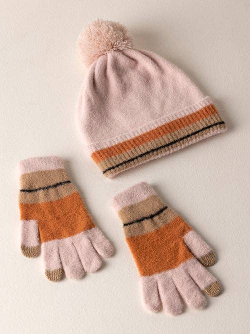 Emerson Rust/Pink Touchscreen Gloves