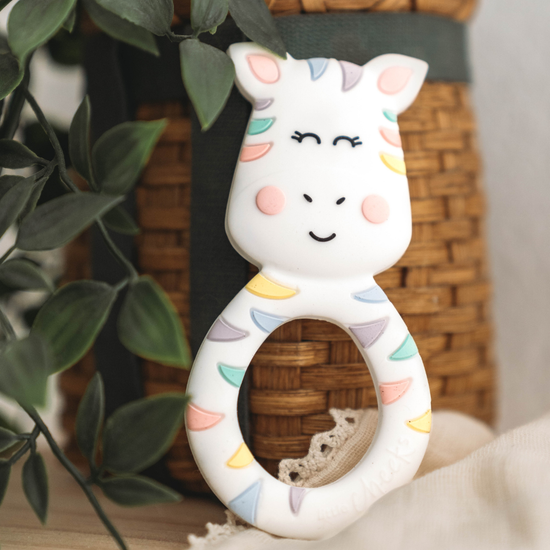 Pastel Zebra Teether