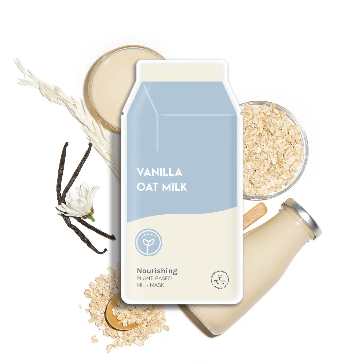 Vanilla Oat Milk Plant-Based Milk Mask