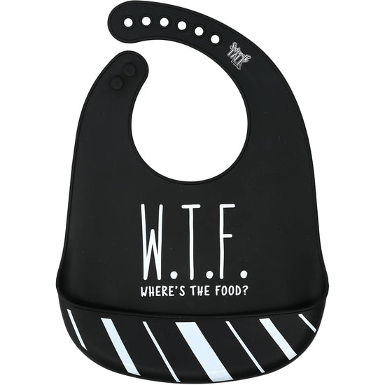 W.T.F. - 12" Silicone Catch All Bib