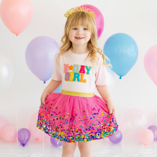 Raspberry Confetti Tutu - Dress Up Skirt