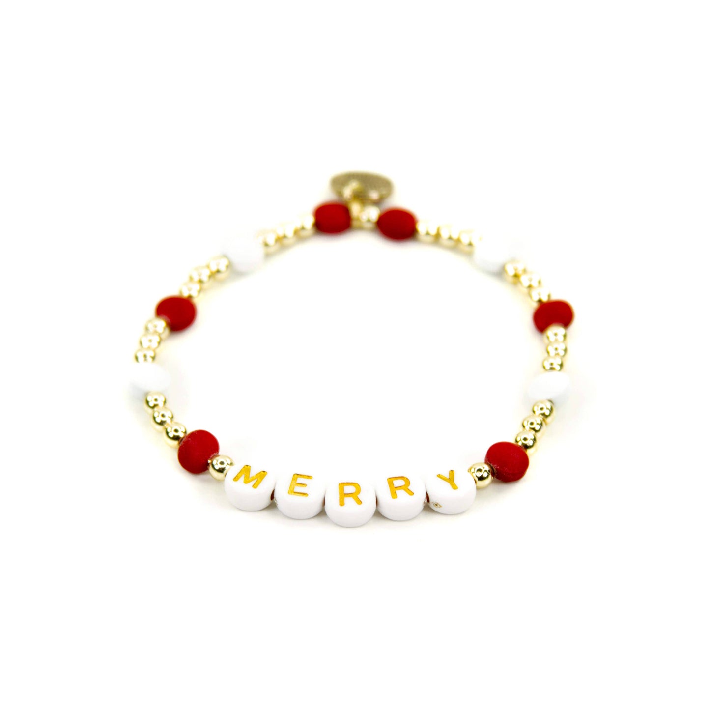 Christmas 18K Gold Filled Bracelets: Peppermint Candies