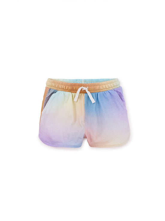 Tie Waist Shorts / Rainbow Gradient