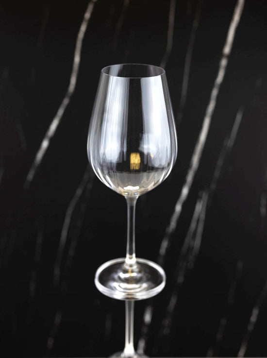 White Wine Crystalline Glasses Set of 2