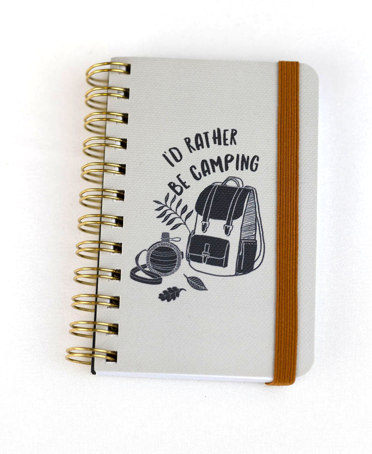 Rather be Camping Spiral Pocket Notebook 3"x4"