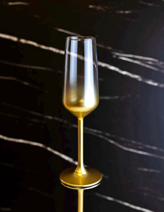 Gold Ombre Champagne Flute