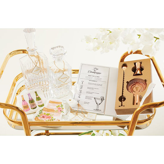 Happily Ever After Hour Rose Gold Barware 3 Piece Set