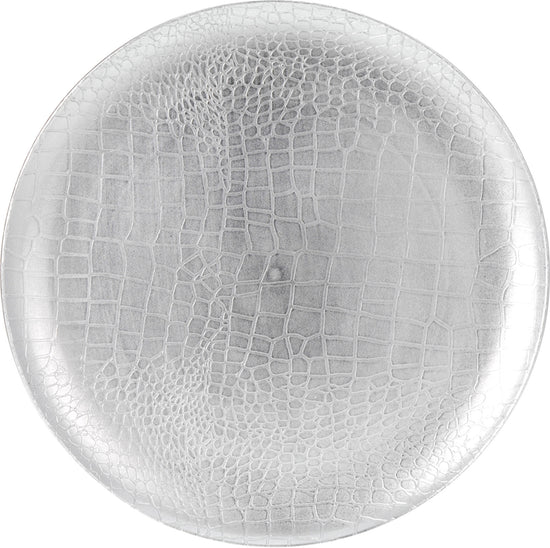 Silver Patterned Charger