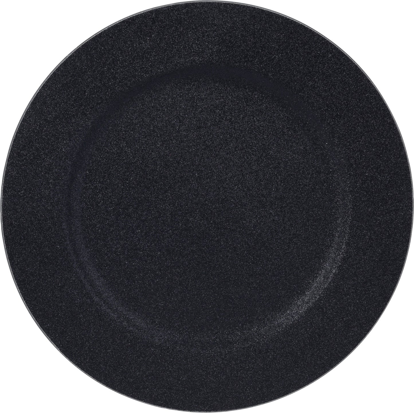 Black Glitter Plate