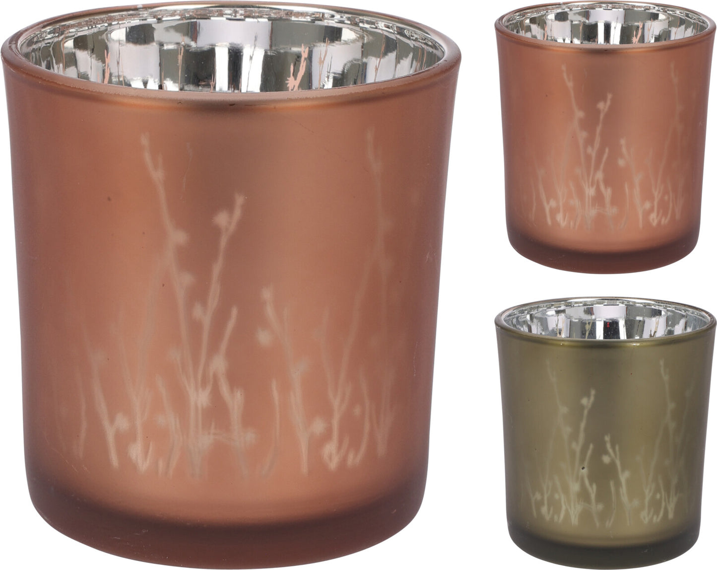 Small Tealight Holder with Etched Design