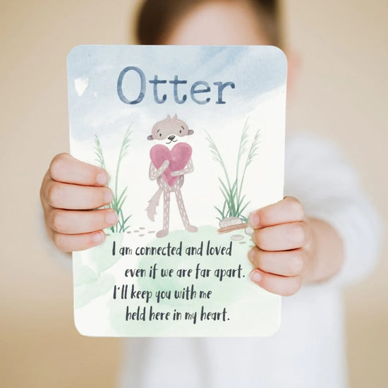 Otter Snuggler + Introduction Book - Heart Family, an Introduction to Building Connection