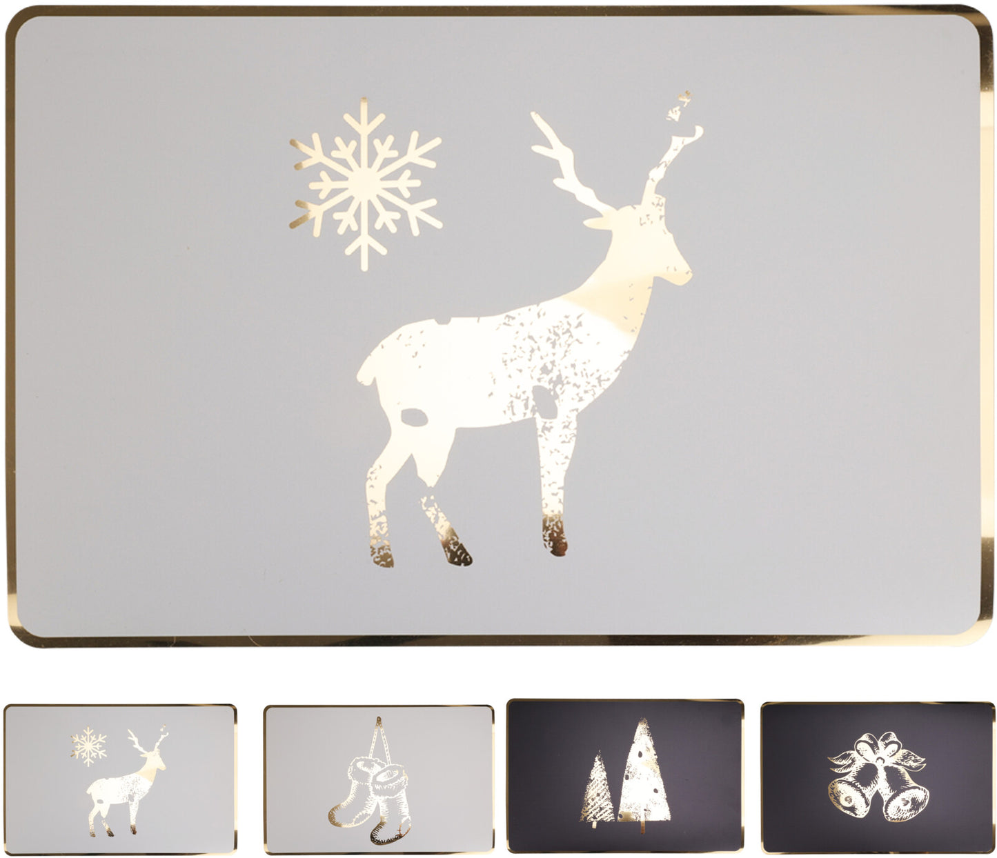 Foil Holiday Figure Placemats