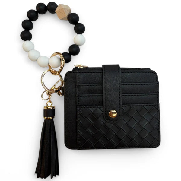 Silicon Ball Bracelet Wallet Wristlet