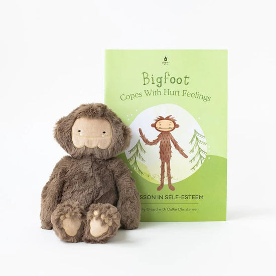 Bigfoot Kin + Lesson Book - Bigfoot Copes With Hurt Feelings: A Lesson in Self-Esteem