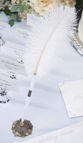 Feather Pen & Holder Set