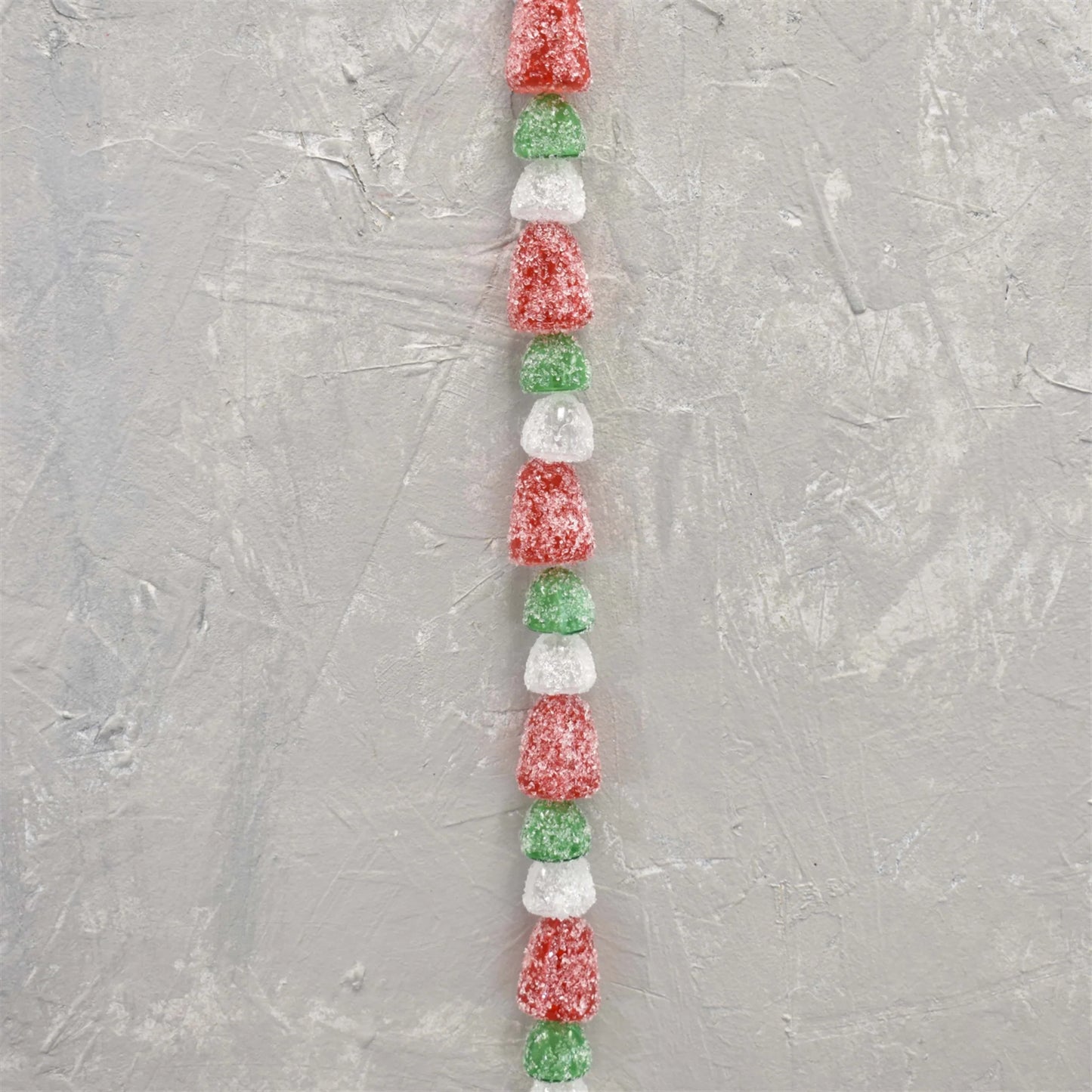 Gum Drop Candy And Ball Garland - Red White Green 72"