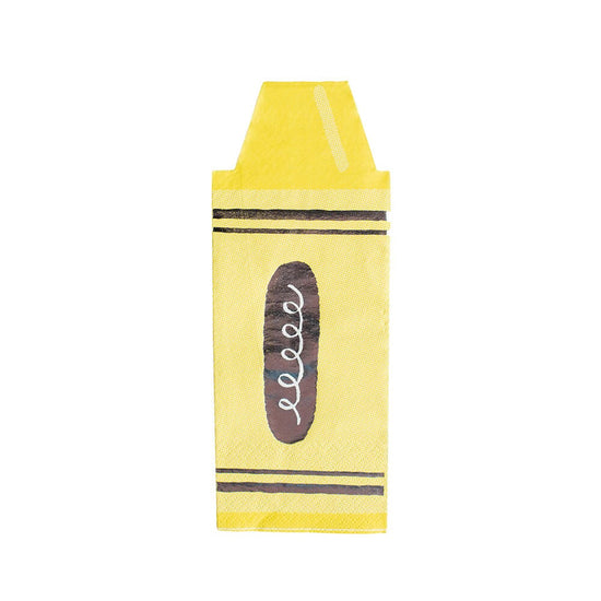 Large Crayon Napkins pack of 16