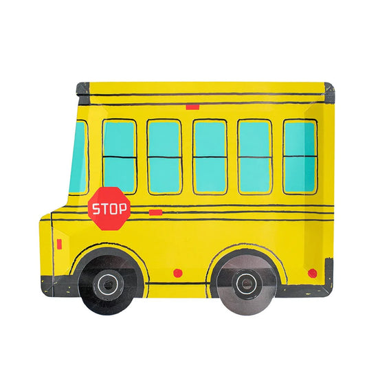 School Bus Plates pack of 8
