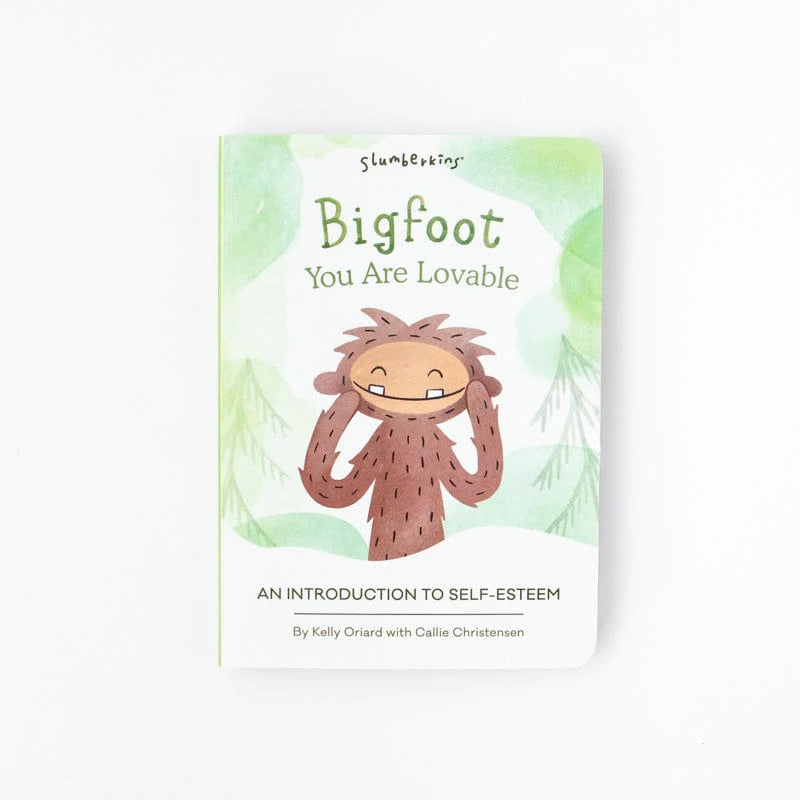 Bigfoot Snuggler + Introduction Book - Bigfoot, You are Lovable: An Introduction to Self-Esteem