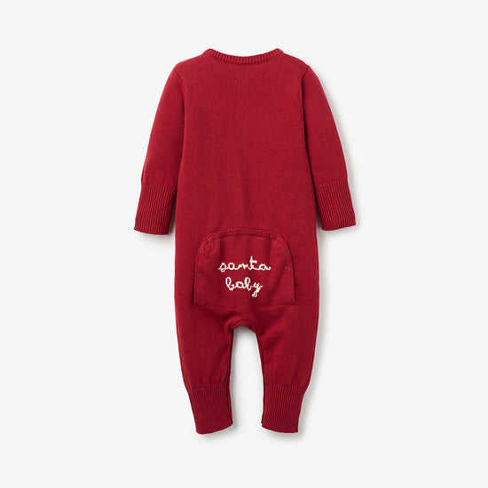 Red Santa Baby Jumpsuit with Hat
