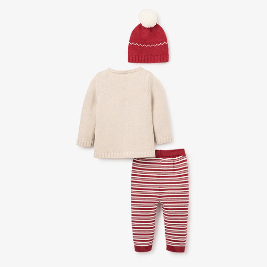 Gingerbread Holiday Pullover & Pant Set with Hat