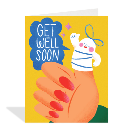 Get Well Thumb Greeting Card