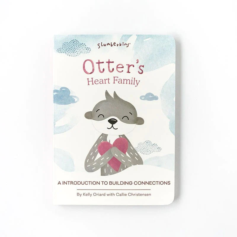 Otter Snuggler + Introduction Book - Heart Family, an Introduction to Building Connection