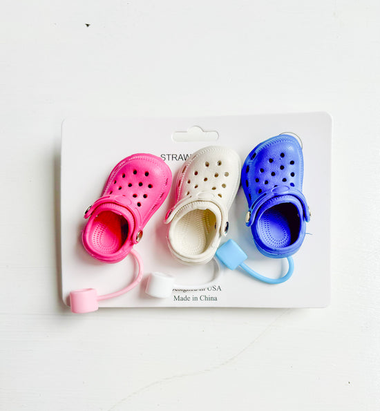 Croc Straw Topper Set