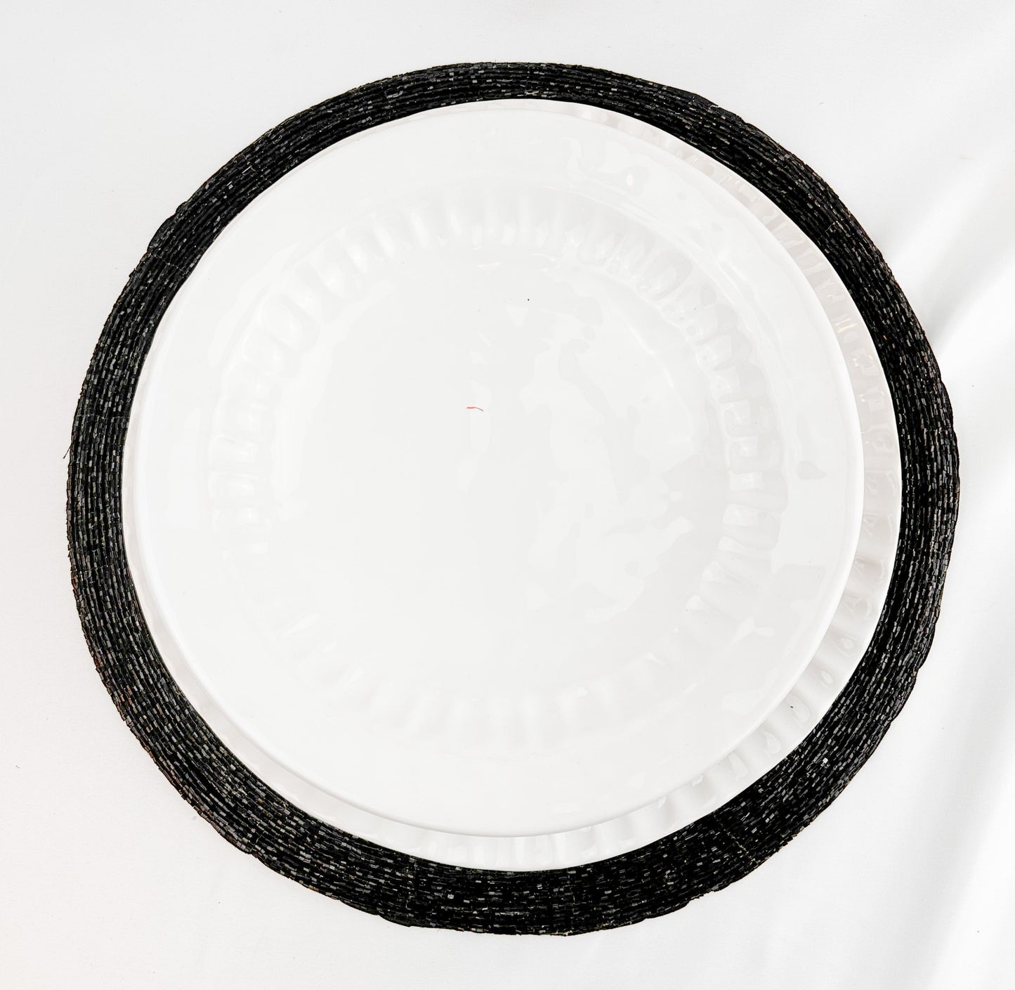 Black Beaded Placemat