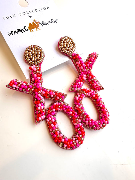 XOXO Beaded & Embellished Earrings