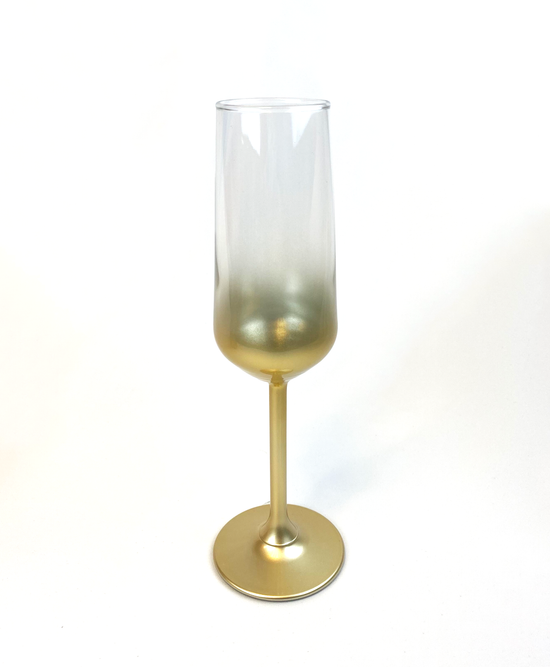 Gold Ombre Champagne Flute