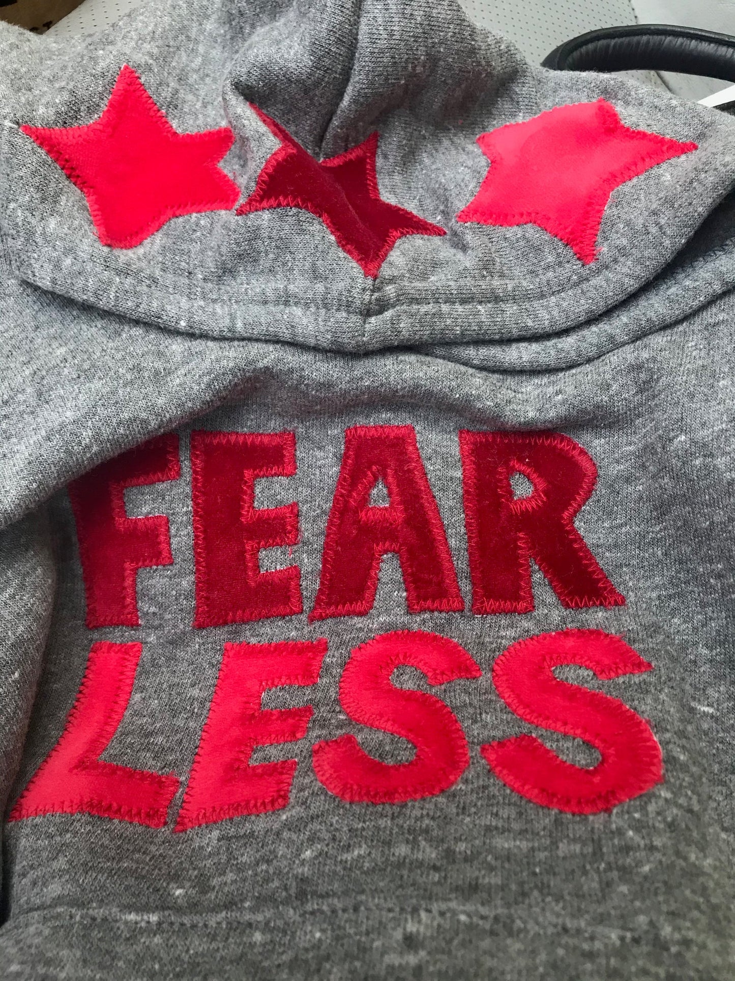 Unisex Adult Fear Less Fleece Hoodie