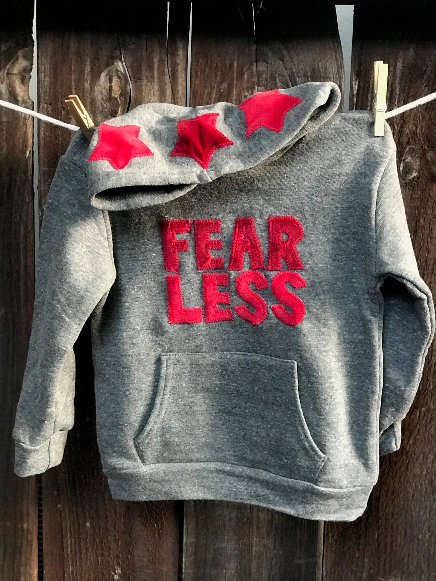 Unisex Adult Fear Less Fleece Hoodie