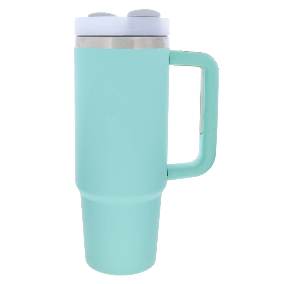 Eucalyptus 30 Oz. Tumbler With Straw and Handle, Stainless Steel