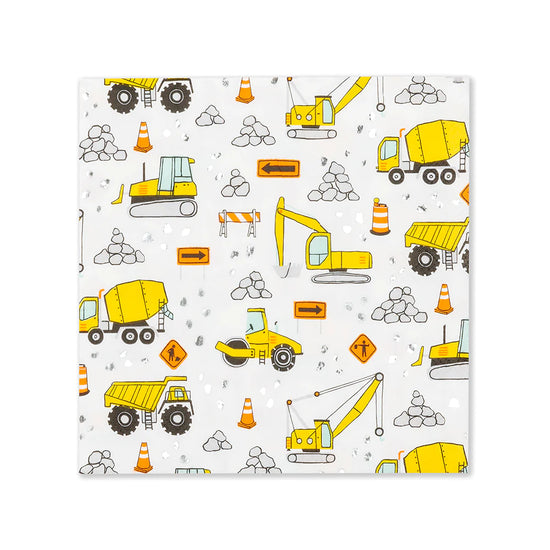Construction Large Napkins pack of 16
