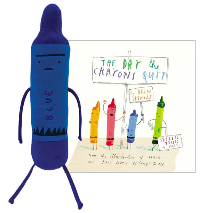 Blue Day The Crayons Quit Plush Stuffed Toy