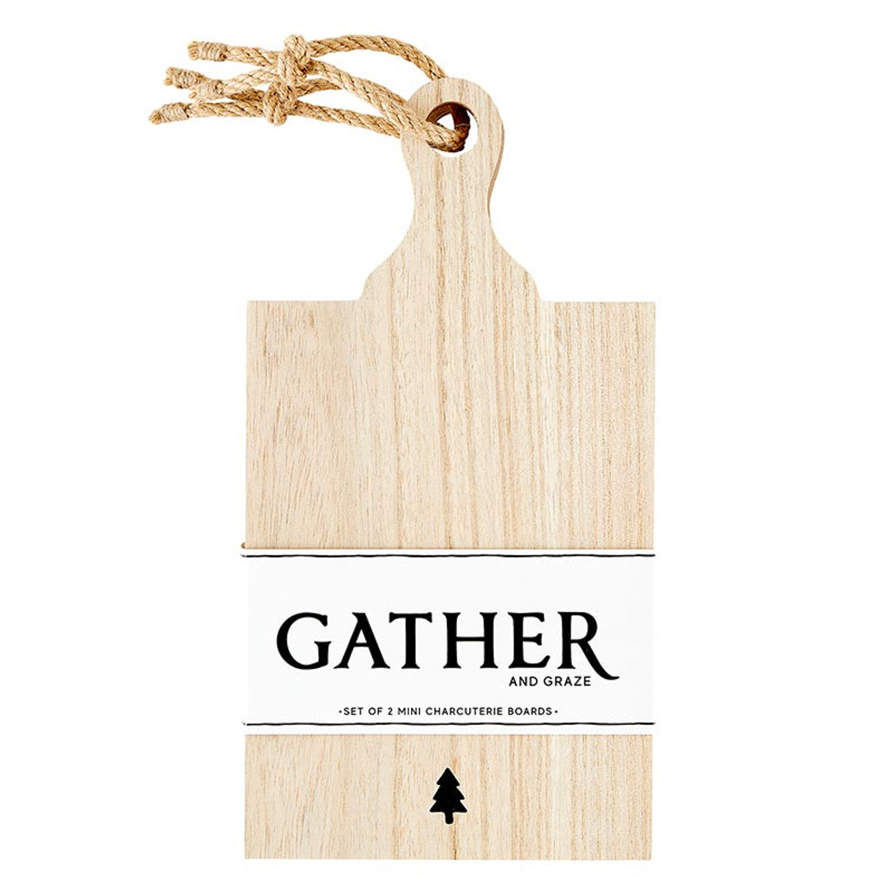 Set/2 Paulownia Wood Boards - Mini - Gather