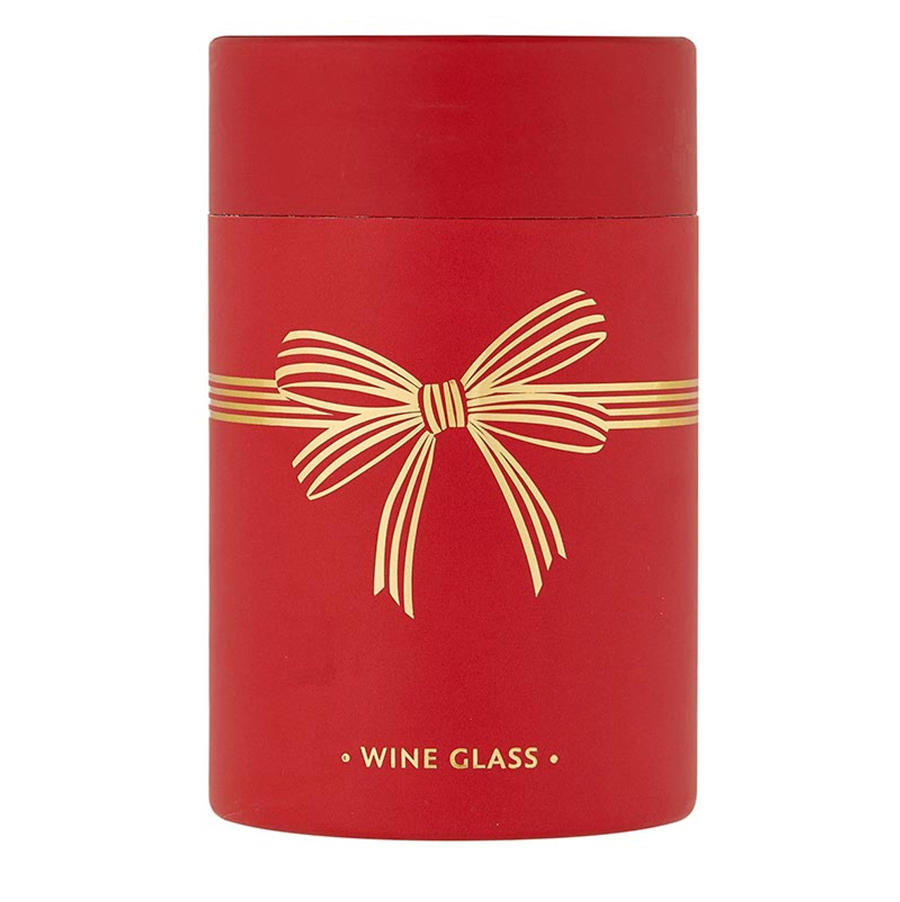 Gold Bow Stemless Wine Glass in Gift Box