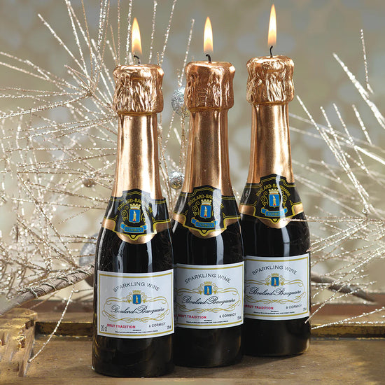 Mini Champagne Bottle Candle